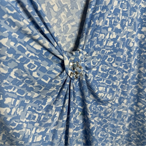 Ruby Rd Blue Blouse 1X - Picture 4 of 9